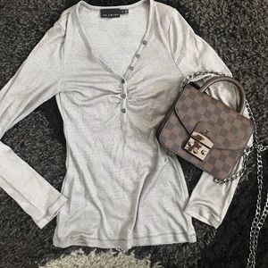 Silver gorgeous blouse by the Limited